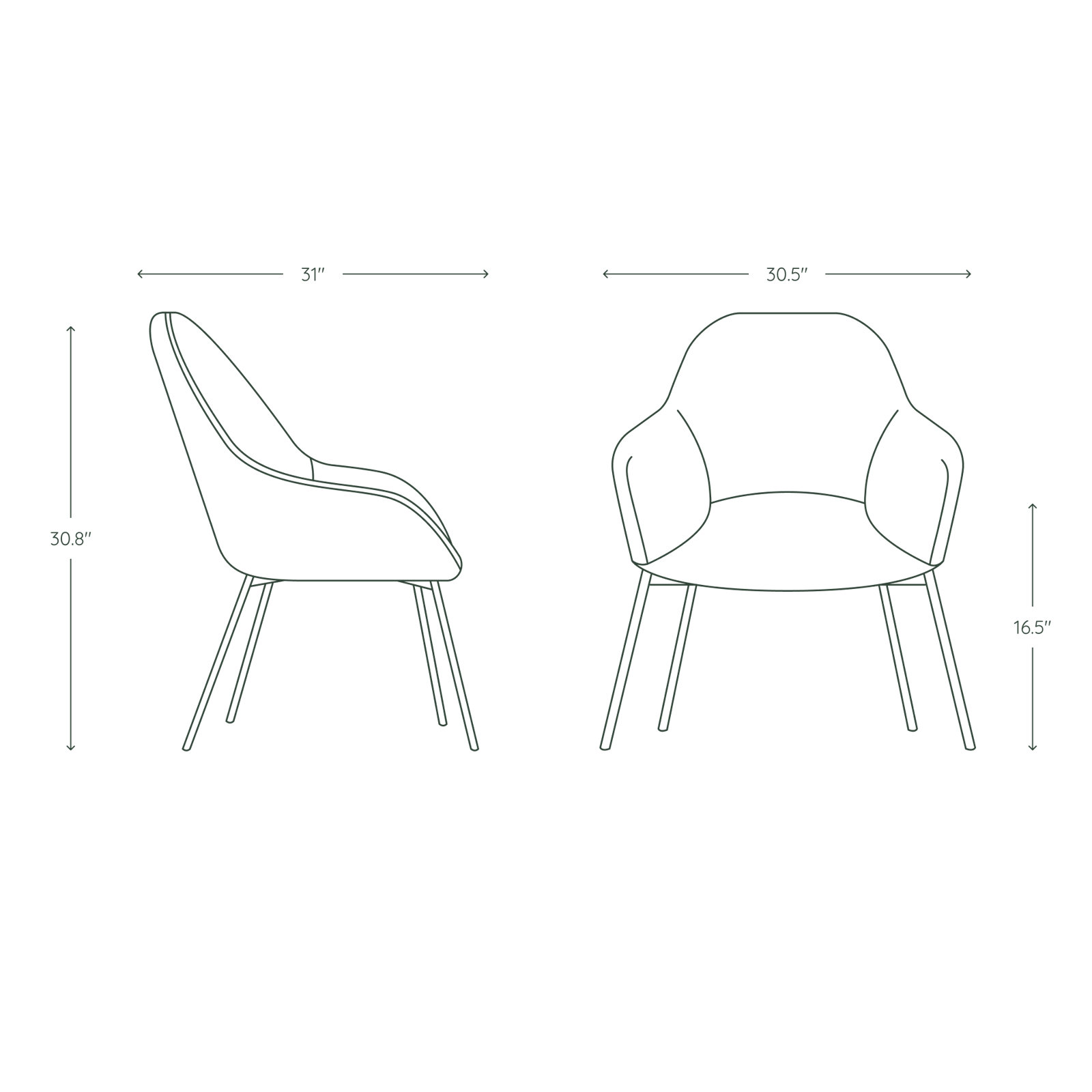 Oppo Lounge Chair - Leather