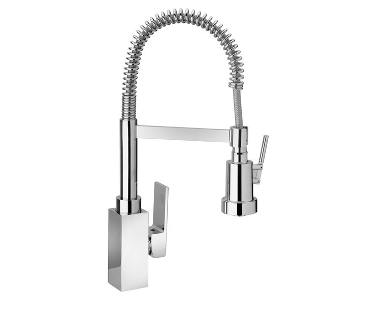 Piralla Dax Pull Down Kitchen Faucet, Chrome
