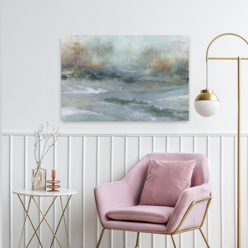 «Springs», premier signe abstrait contemporain, paysage côtier paisible, H 36 po x l 24 po
