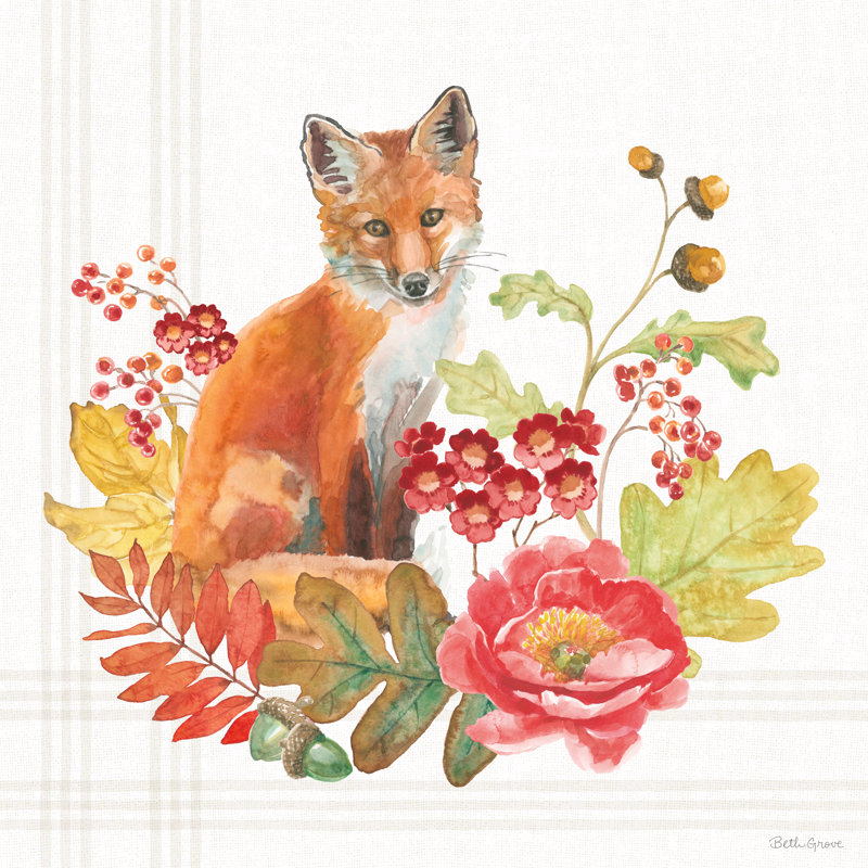 Wooded Harvest II by Beth Grove - Wrapped Canvas Painting, 51cm H x 51cm W x 3.8cm D