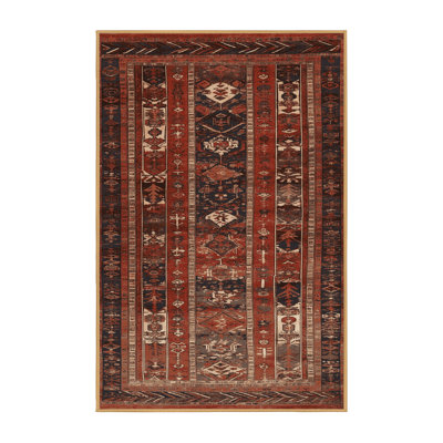 Machine Washable Persian Brown Area Rug