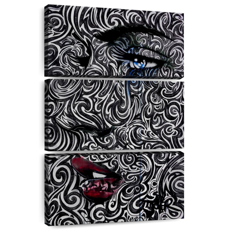 Leisha Engraved, 57" H x 36" W