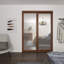 48 po x 80 1/2 po Porte coulissante 1-Lite-129756622-129756628