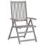 Chaise d'extérieur avec chaises inclinables d'extérieur en bois d'acacia massif-501761746