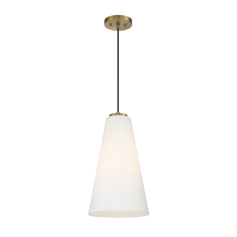 Christos 1-Light Pendant in Warm Brass, Warm Brass