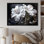 Fleurs d'hibiscus illuminées par Moonlig - salon d'art mural hibiscus