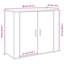 80cm Solid Wood Sideboard