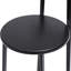 3 de 27 po de style moderne, siège noir, pieds en métal, pratique pour les comptoirs de cuisine de 27 po sur 3, assise et relaxante et tendance