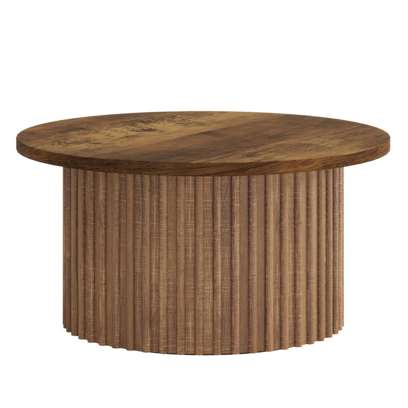 31.5" Coffee Table, Farmhouse Circle Center Table Sofa Side Table