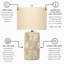 Rosa - lampe de table 25 po - ensemble de 2 - finition coquille naturelle