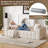 89.8" Modern Compression Tufted Sofa with Pillows-1511911051