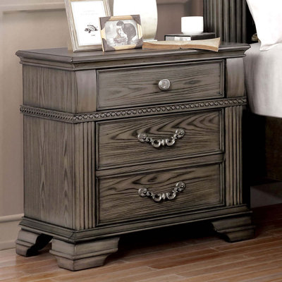 Table de chevet grise 1pc