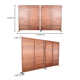 Auden 119" W x 72" H 2 - Panel Aluminum Folding Room Divider
