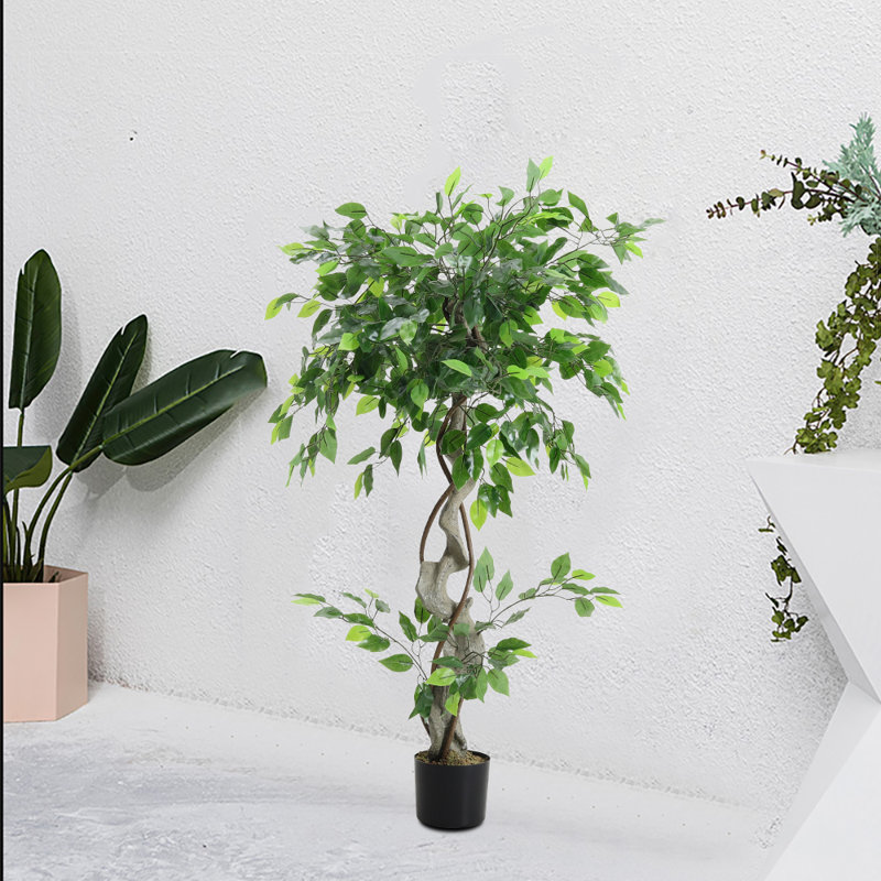 120cm Artificial Banyan Tree in Pot for Indoor Outdoor Decor