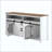 Sideboard With Sliding Barn Door And Mesh Panels,Farmhouse Buffet With Open Storage,Suitable For Living Room, Hallway, Balcony,Kitchen, Office-412624249
