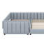 Lit plateforme tapissier grand et simple TG-1204999175