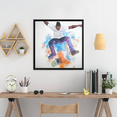 Skater Print On Canvas