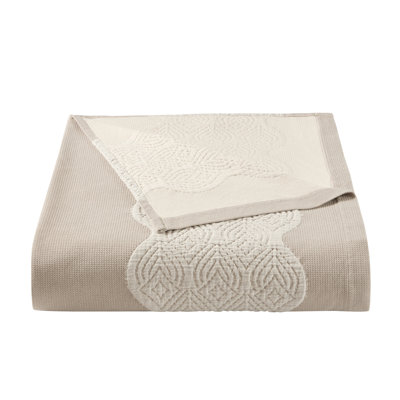 Five Queens Court Brisbane Full/queen Coverlet In Natural