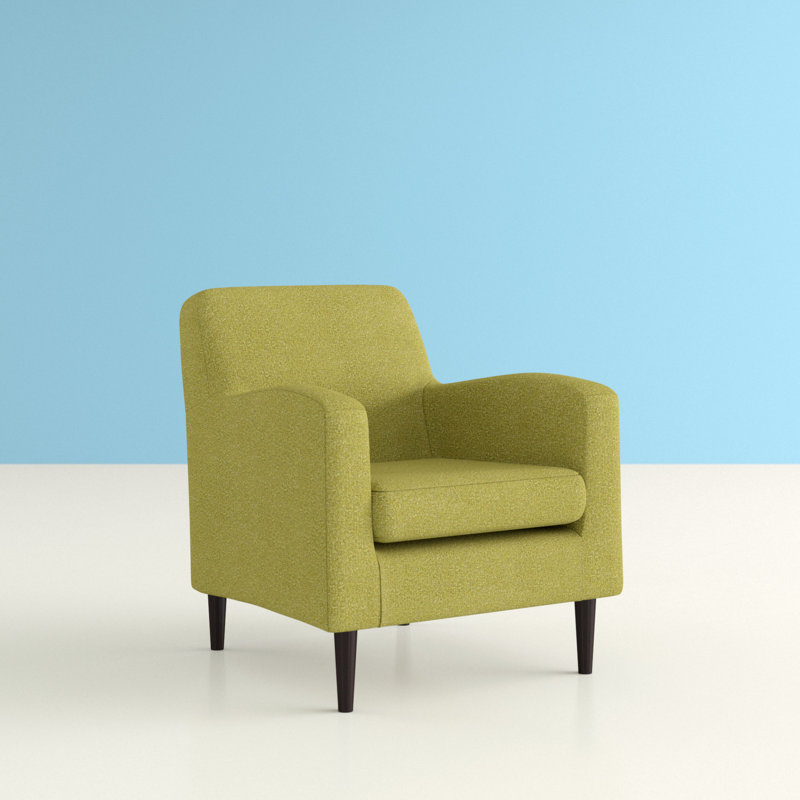 Fauteuil en polyester 28,25 po Dannion, Mélange de polyester vert terrace