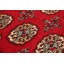 Tapis de bois one-of-kind à la main-noué la 2010 bokhara rouge 4 pi x 6 pi 1 po Yaak