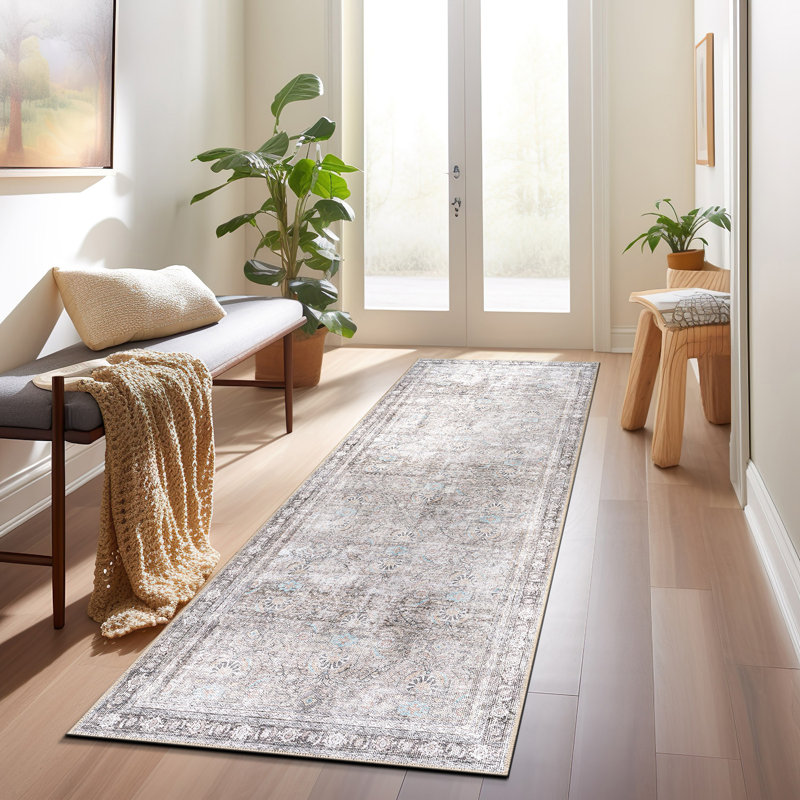 Tapis ivoire / gris Griffey, Runner 2'6" x 12'