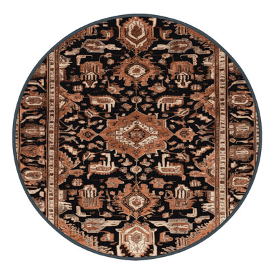 Tapis brun lavable à la machine