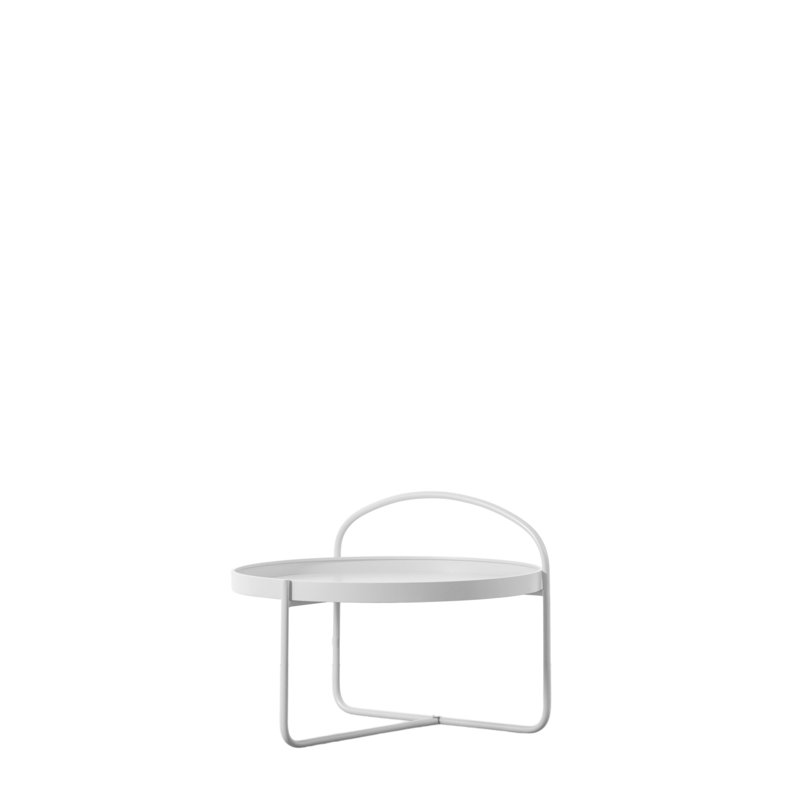 Cesalie Cross Legs Coffee Table, White