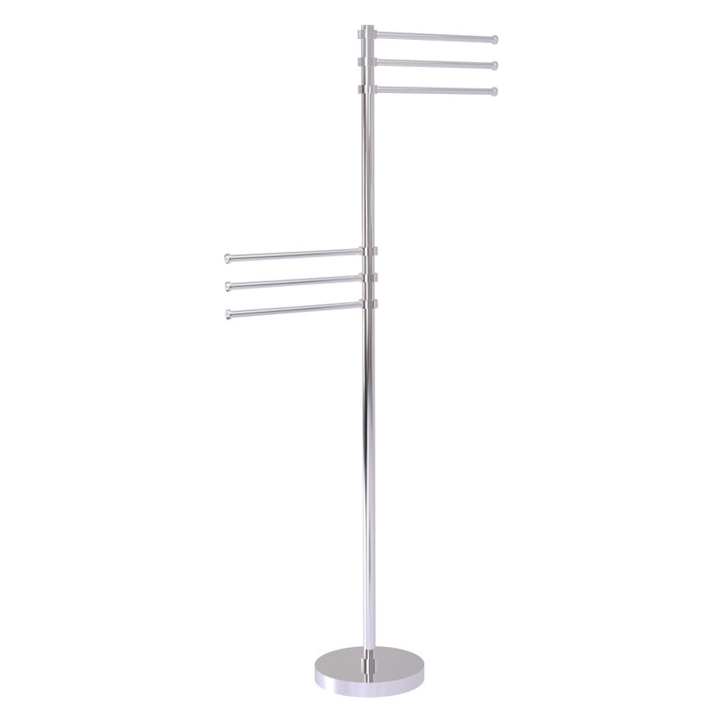 Porte-serviettes sur pied Gober, Chrome poli