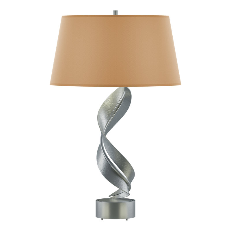 Folio 25.1" Table Lamp, Natural Anna, Vintage Platinum