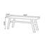 Bureau rectangulaire en bois massif brun noisette-2118642115