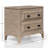 2 Drawer Nightstand With Sand Finish