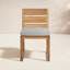 Venice Teak Patio Dining Side Chair with Cushion-162414684
