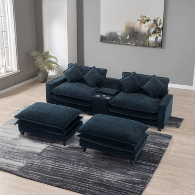 Kylend Upholstered Sectional with Ottoman