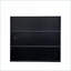 Armoire de rangement pour chaussures, porte en verre noir avec lumières DEL RVB, 31,3 x 14,76 x 28,35 pouces | Contemporain | Panneau de fibres à densité moyenne