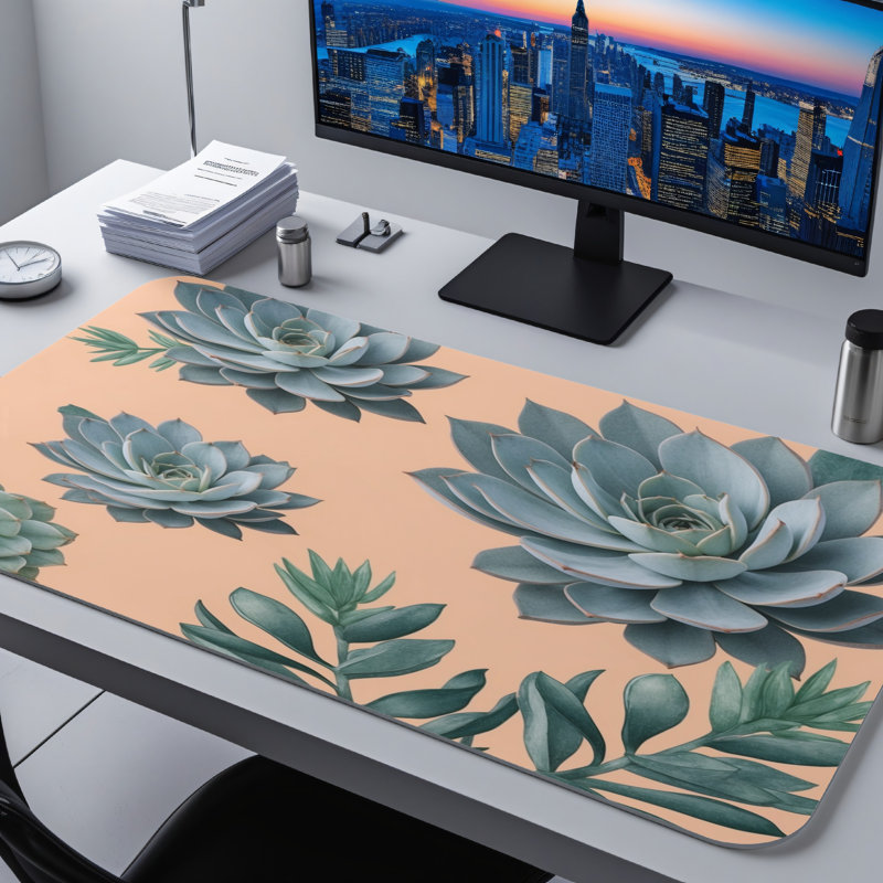 Polyester Desk Pad, 31.5x15.5