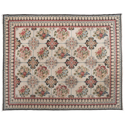 One-of-a-Kind Rectangle 9'1" x 11'1" Hand Knotted Area Rug