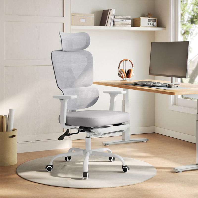 Foam Padding Office Chair, Alloy Grey