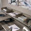 Bureau en L, finition brune