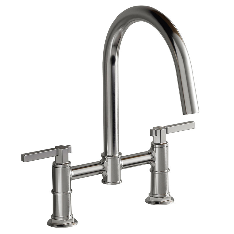 VIBRANTBATH Kitchen Faucet, Brushed Nickel