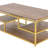 Metal and Reclaimed Wood Coffee Table