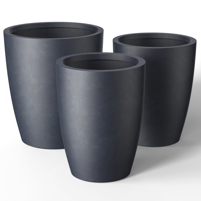 Askas Handmade Pot Planter, Granite Gray