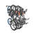Steel Wall Mounted Adjustable Multi-Use Bike Rack