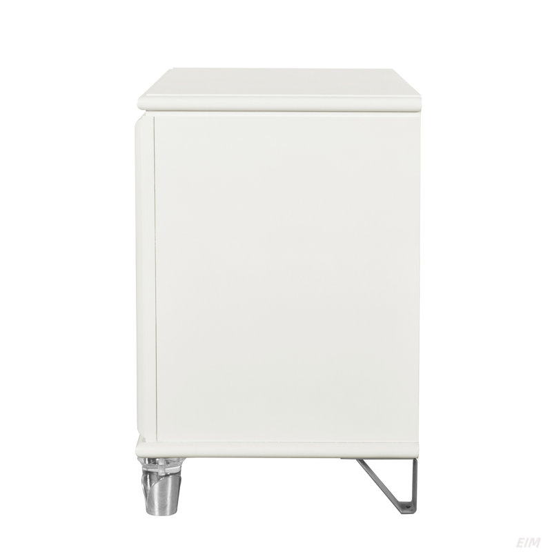 URIUNI GOLD NIGHTSTAND, TIROIRS ACCENTUSES D'OR
