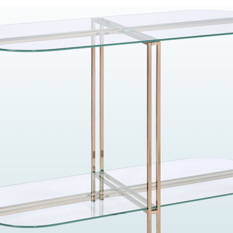 Royale Sofa Table, Champagne
