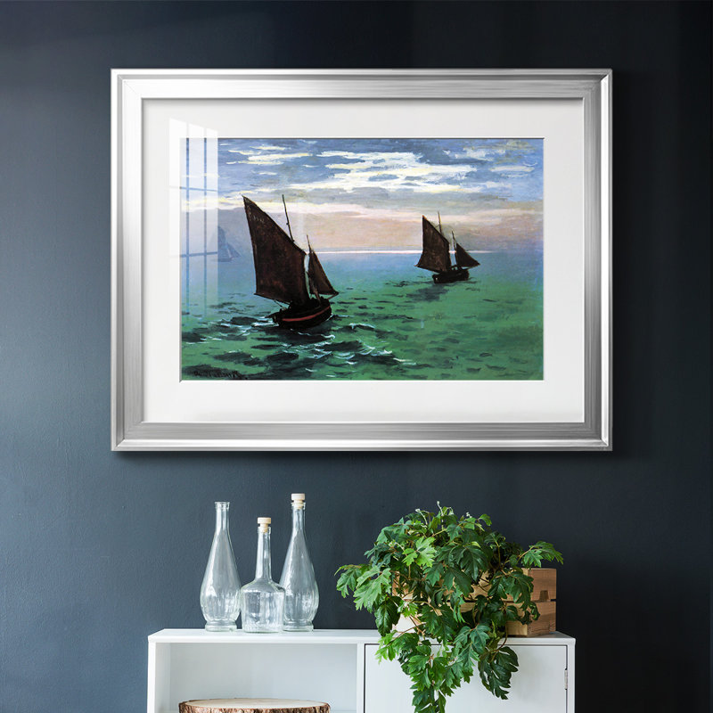 Le Havre, reproduction d'art sur papier, Argent, H 19 po x l 27 po x P 1,5 po