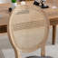 Ensemble de 2 chaises d'appoint en lin gris doux avec structure en bois massif et sièges de salle à manger de style français