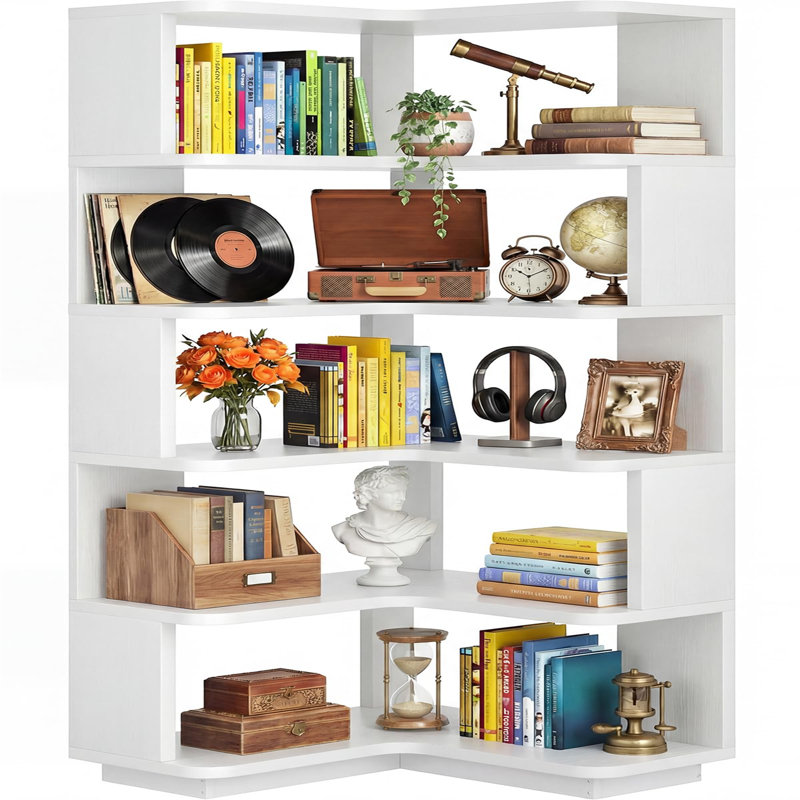 162cm H x 60cm W Standard Bookcase, White