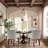 Farmhouse Dining Chairs Upholstered Kitchen Chair Wooden Barrel Side Chair For Dining/Living Room/Bedroom/Restaurant-1664572641