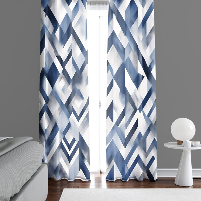 Semi Sheer Curtain Pair, 20" W x 61" L