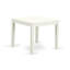 L'ensemble de table de salle à manger 3 pièces contient une table de cuisine carrée et 2 chaises en lin, blanc lin-777060773